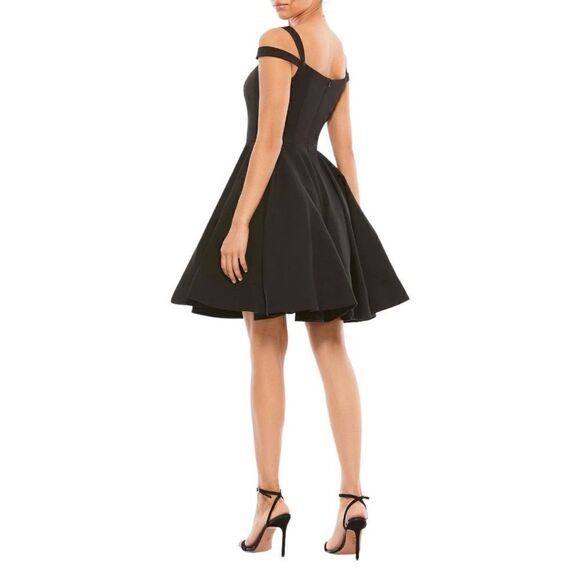 MAC DUGGAL Ieena by Mac Duggal Women’s Wide Square Neckline A-Line Dress Size 0 - Picture 4 of 12